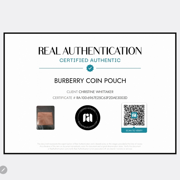 Burberry Canvas Brown Coin Case - Picture 11 of 11